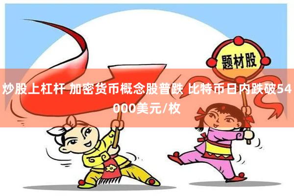 炒股上杠杆 加密货币概念股普跌 比特币日内跌破54000美元/枚