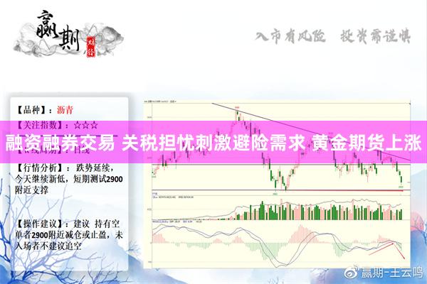 融资融券交易 关税担忧刺激避险需求 黄金期货上涨